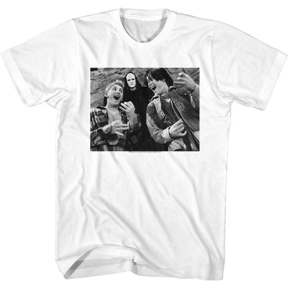 Bill And Ted Bill Ted Death White Adult T Shirt